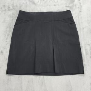 JM Collection Skort Womens PM‎ PETITE Black Pull On Shorts Skirt Sporty Preppy